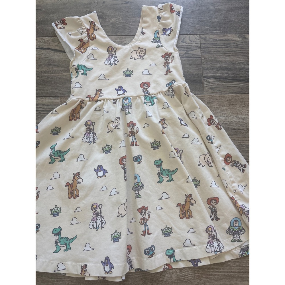 Monica + Andy Disney Toy Story Dress Girls 5T Character Print Organic Cotton - Picture 4 of 4